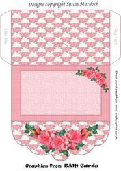 Gift Envelope/money Wallet - Ladies - Floral - Camelias