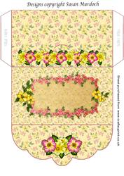 Gift Envelope/money Wallet - Ladies - Floral - Roses