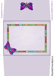 Stained Glass Butterfly Envelope