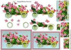Vintage Floral Car Toppers