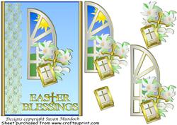 Easter Card - with Bible and Cross