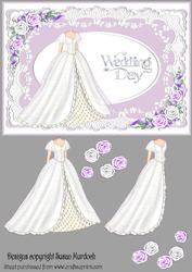Wedding Dress Card 2 - or Topper