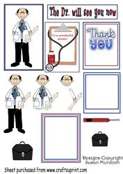 'doctor' (mature Male!) Card Toppers with Decoupage