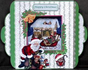 'santa's Arrival' Diorama Card Kit