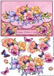 Floral Envelope Flap Card - Mother's Day