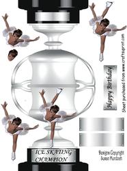 Trophy Card - Ice Skater