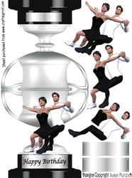 Trophy Card - Ice Skaters