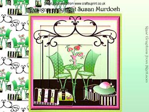 'ladies Who Lunch' (shopping/cafe) Tunnel/invertage Card Kit