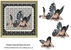 Dark Fairy Goth Card