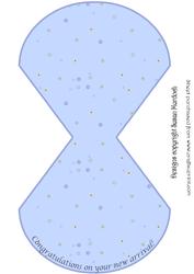 Large Baby Wobble - or Rocker - Card