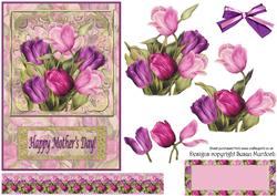 Tulips Topper for Mother's Day Card