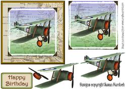 Plane Step by Step Card