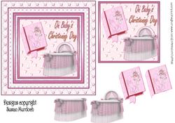 Christening Card - Baby Girl