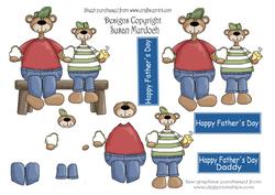 Dad & Son Bears - Father's Day Step by Step