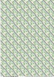 A4 Vellum - Green Leaves (oriental)