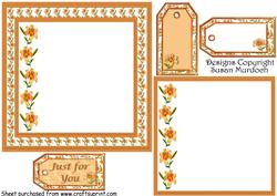Lilies - Gifts Tags, Address Label/topper & Insert