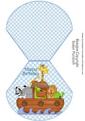 Wobble Birthday Card (for Little Boy) with Ark