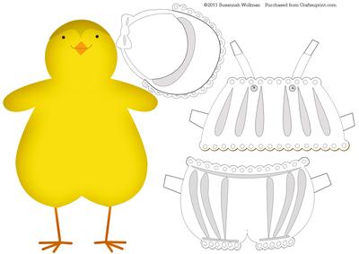 Chickie Paper Doll with Clothing 3