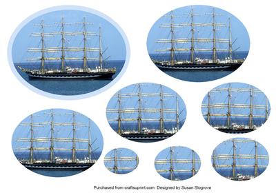 Clipper Ship Oval Pyramide