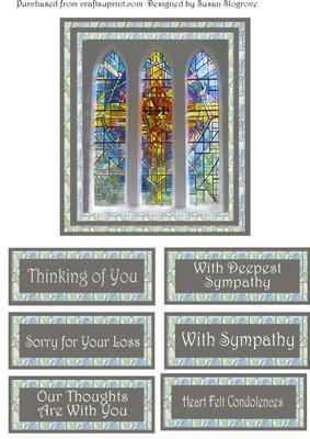 Sympathy Stain Glass Window