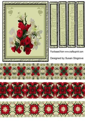 Roses and Lilies Topper