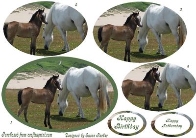 Mother and Baby Grazing