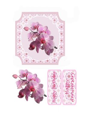Orchid Topper with Decoupage