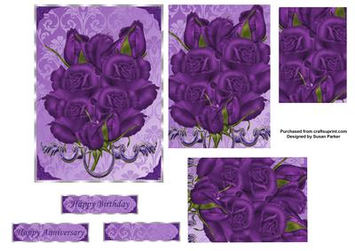 Lilac with Mauve Roses
