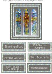 Sympathy Stain Glass Window