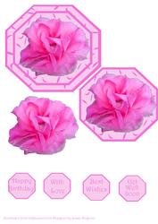 Summer Rose Decoupage Topper