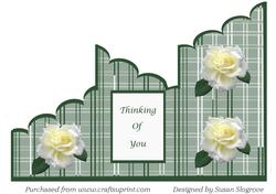 White Rose Tri Fold