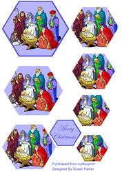 Hexagon Nativity Scene