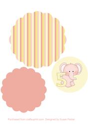 Elephant 5 Pink