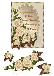 Elegant Golden Wedding Rose