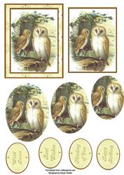 Owl Decoupage Topper