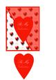 Valentine Heart Card Pink Triangle