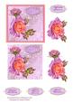 Pretty in Pink and Lilac,happy Birthday and Get Well Soon