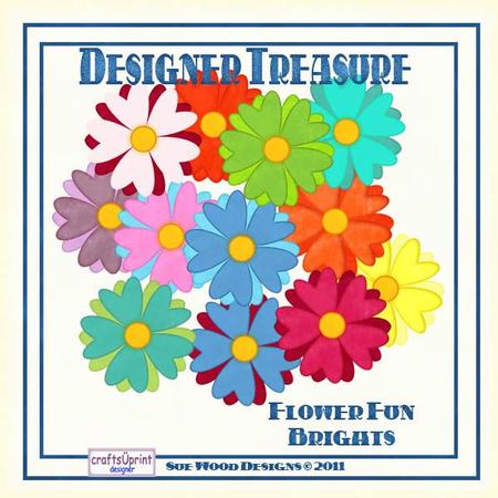 Designer Treasure Fun Flowers Brights