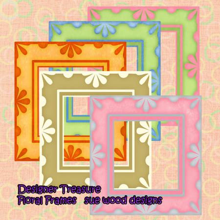 Designer Treasure Floral Frames
