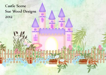 Castle Layout for Cardmaking