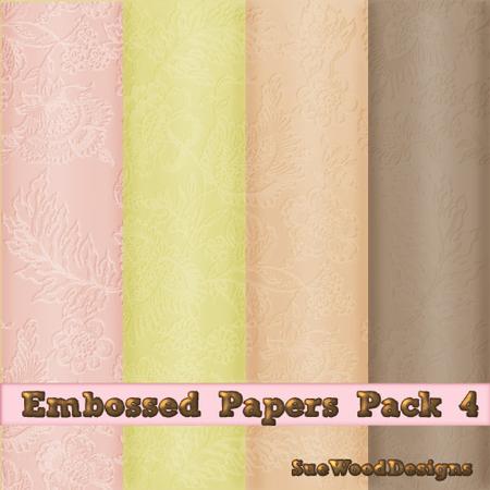 Embossed Paper Pack 12x12 Inches Commercial Use
