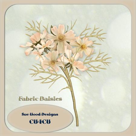 Fabric Flowers in Peach