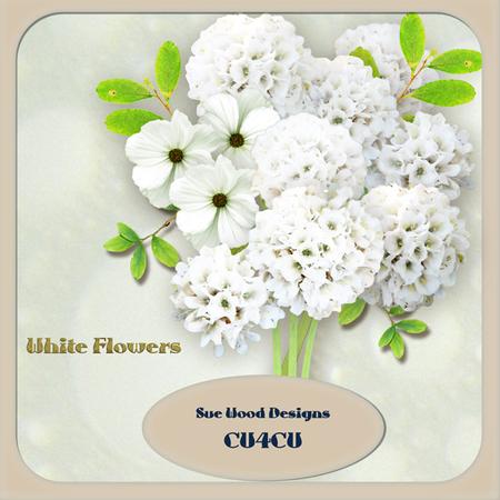 Designer Resource White Flowers