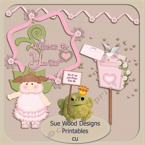 Waiting For You digital clipart cu resource