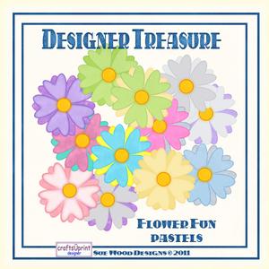 Designer Treasure Fun Flowers Pastel