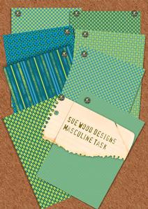 Masculine Task Blue and Lime Background Pack