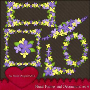 Floral Frames and Ornaments Lilacs