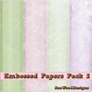 Embossed Paper Pack 12x12 Inches Commercial Use