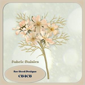 Fabric Flowers in Peach
