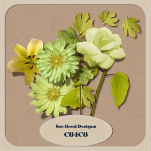 Vol5 Cu4cu Green Flowers Designer Resource